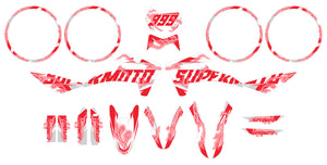 Kit déco Fantic 50cc 2017-2022 Superlight | autocollants moto | personnalisation 50cc | armysctv