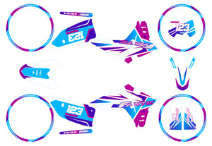 Kit déco Fantic 50cc 2023-2025 Artisse | autocollants moto | personnalisation 50cc | armysctv