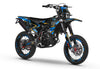 Kit déco Fantic 50cc 2023-2025 Bleuz | autocollants moto | personnalisation 50cc | armysctv