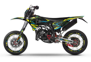 Kit déco Fantic 50cc 2023-2025 Bleuz | autocollants moto | personnalisation 50cc | armysctv