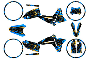 Kit déco Fantic 50cc 2023-2025 Bleuz | autocollants moto | personnalisation 50cc | armysctv