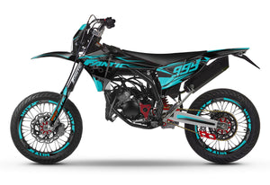 Kit pegatinas Fantic 50cc 2023-2025 Frío | pegatinas para moto | personalización 50cc | armysctv