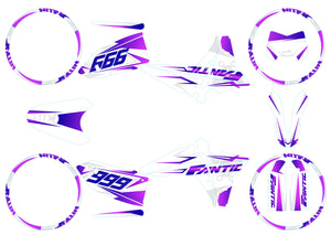 Kit pegatinas Fantic 50cc 2023-2025 Frío | pegatinas para moto | personalización 50cc | armysctv