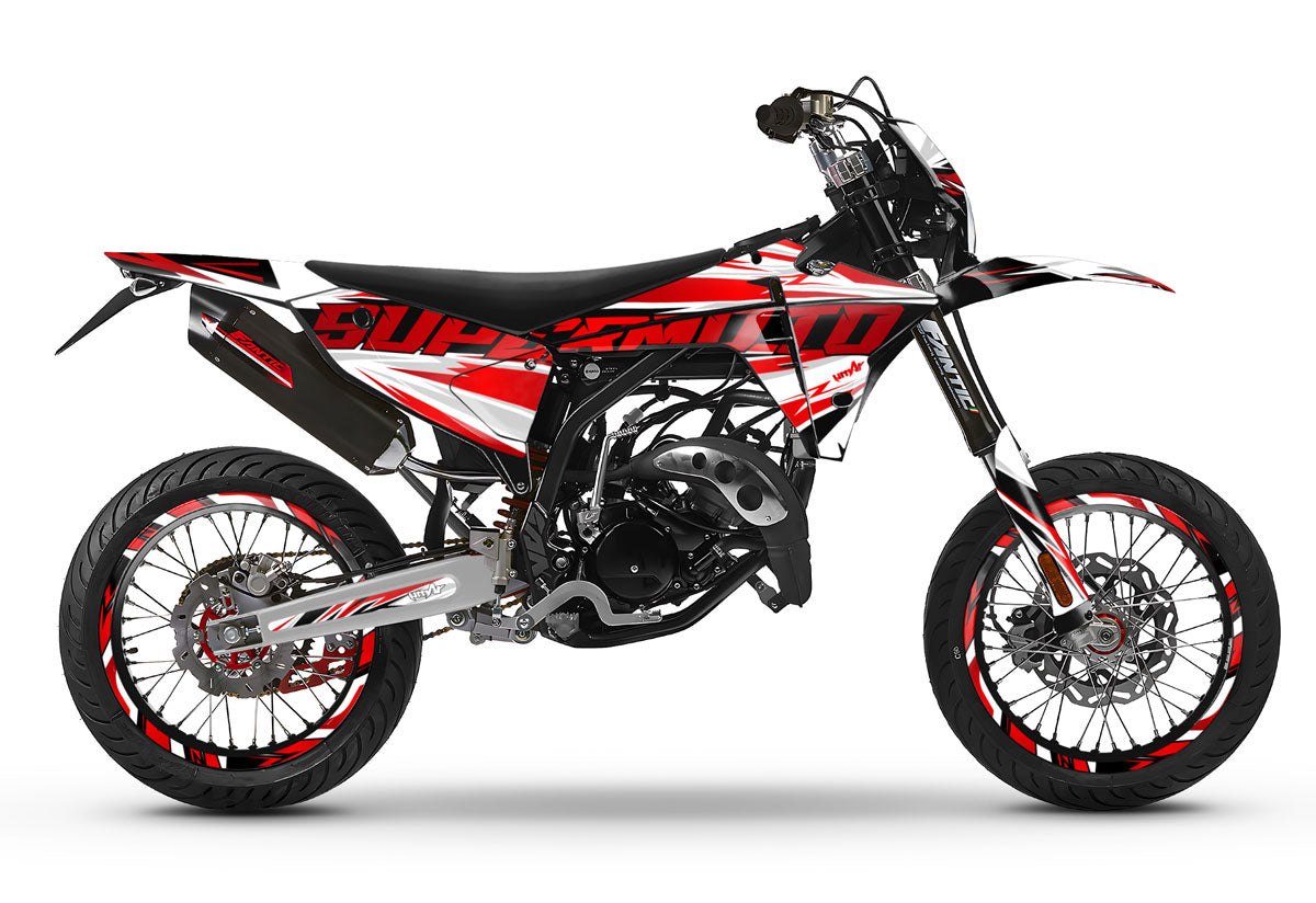 Kit déco Fantic 50cc 2023-2025 Courtesy | autocollants moto | personnalisation 50cc | armysctv
