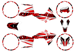 Kit déco Fantic 50cc 2023-2025 Courtesy | autocollants moto | personnalisation 50cc | armysctv