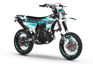 Kit déco Fantic 50cc 2023-2025 Courtesy | autocollants moto | personnalisation 50cc | armysctv