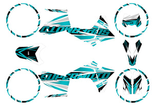 Kit déco Fantic 50cc 2023-2025 Courtesy | autocollants moto | personnalisation 50cc | armysctv