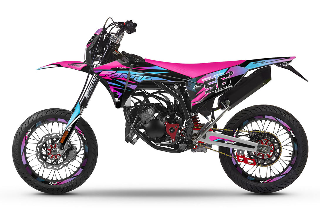 Kit déco 50cc Fantic XM Motard 2023-2025 Crazy Racer