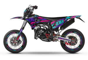 Kit déco Fantic 50cc 2023-2025 Electrify | autocollants moto | personnalisation 50cc | armysctv