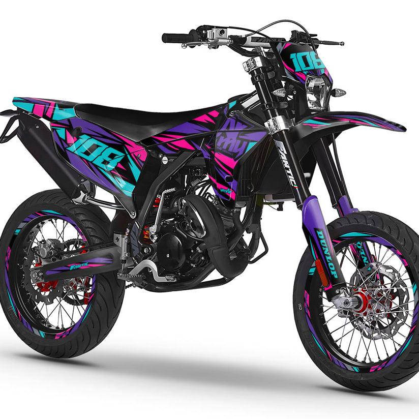 Graphic decals 50cc Fantic XM/XMF 2023-2024 Electrify