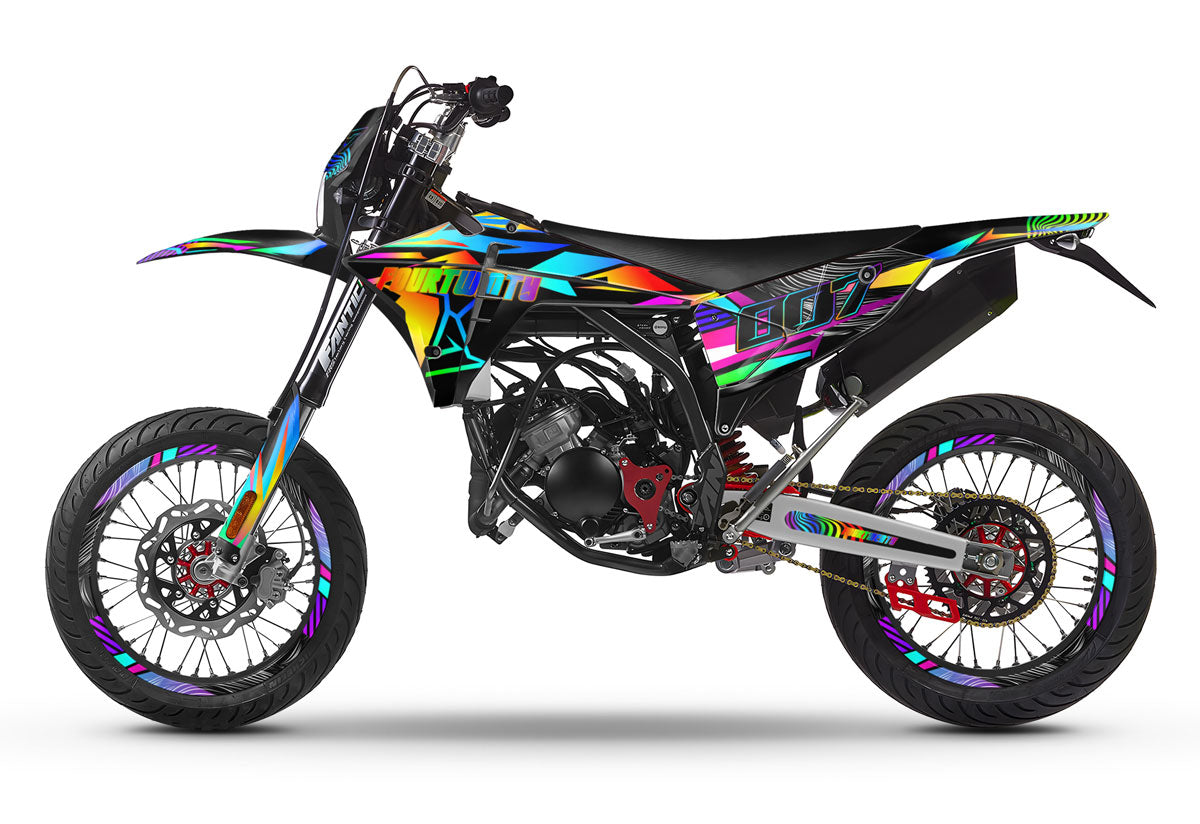 Kit déco Fantic 50cc 2023-2025 Fourtwenty | autocollants moto | personnalisation 50cc | armysctv