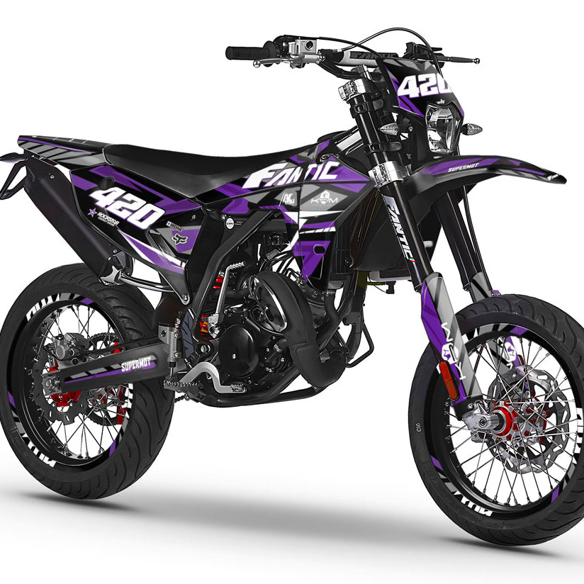 Graphic decals 50cc Fantic XM/XMF 2023-2024 Frost