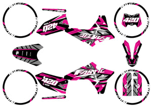 Deko-sett Fantic 50cc 2023-2025 Frost | motorsykkelklistremerker | tilpasning 50cc | armysctv