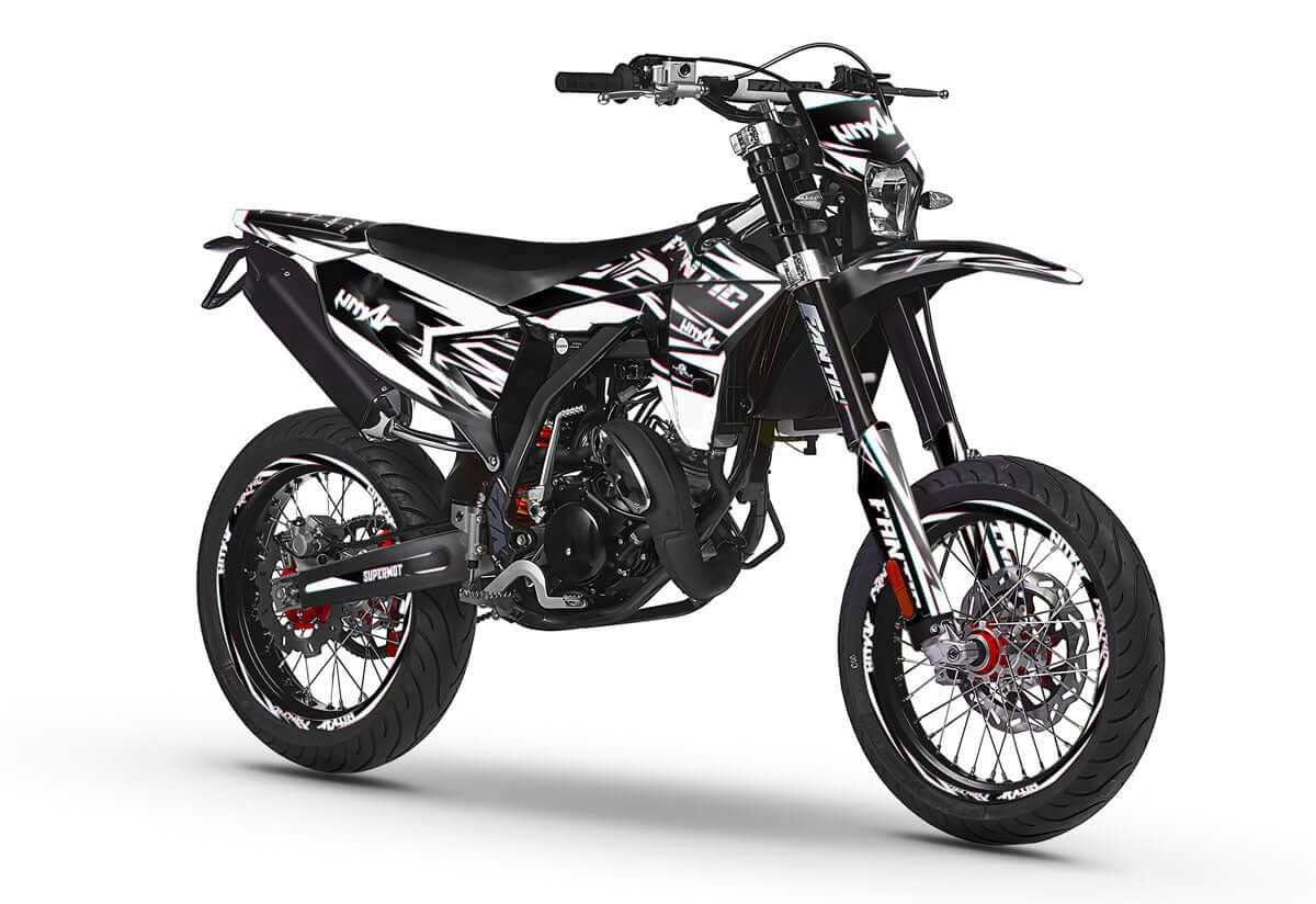 Kit déco Fantic 50cc 2023-2025 Glitch | autocollants moto | personnalisation 50cc | armysctv