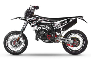 Kit pegatinas Fantic 50cc 2023-2025 Glitch | pegatinas para moto | personalización 50cc | armysctv