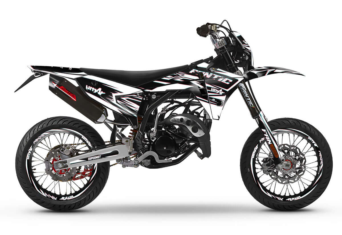 Kit déco Fantic 50cc 2023-2025 Glitch | autocollants moto | personnalisation 50cc | armysctv