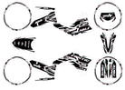 Kit déco Fantic 50cc 2023-2025 Glitch | autocollants moto | personnalisation 50cc | armysctv