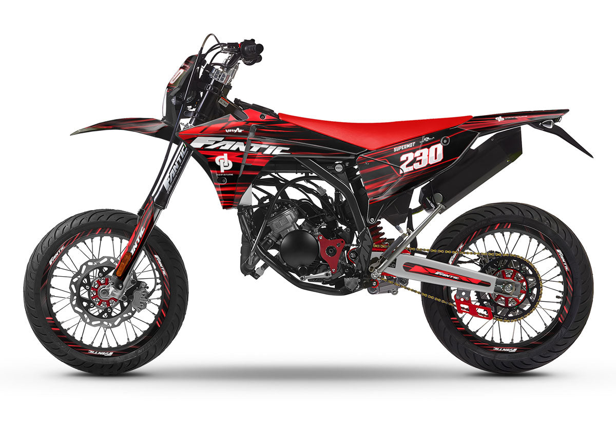 Kit déco Fantic 50cc 2023-2025 D'or et de platine | autocollants moto | personnalisation 50cc | armysctv