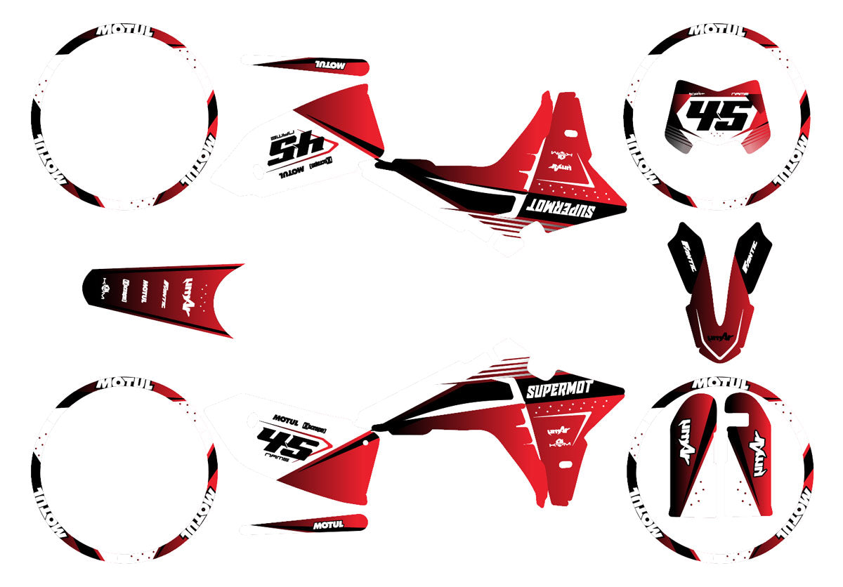 Kit déco Fantic 50cc 2023-2025 Missile | autocollants moto | personnalisation 50cc | armysctv