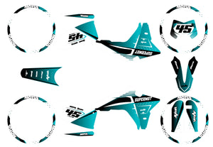 Kit pegatinas Fantic 50cc 2023-2025 Missile | pegatinas para moto | personalización 50cc | armysctv