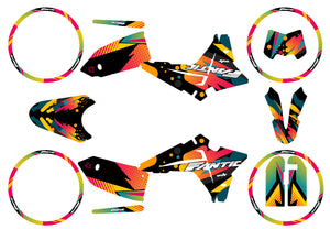 Kit déco Fantic 50cc 2023-2025 Shape | autocollants moto | personnalisation 50cc | armysctv
