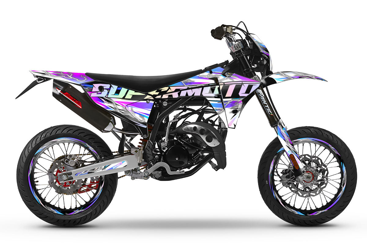 Dekor kit Fantic 50cc 2023-2025 Shiro | Motorradaufkleber | Personalisierung 50cc | armysctv