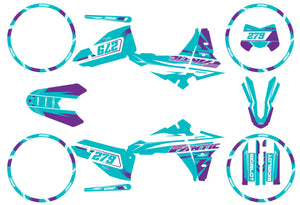 Dekor kit Fantic 50cc 2023-2025 Skynine | Motorradaufkleber | Personalisierung 50cc | armysctv