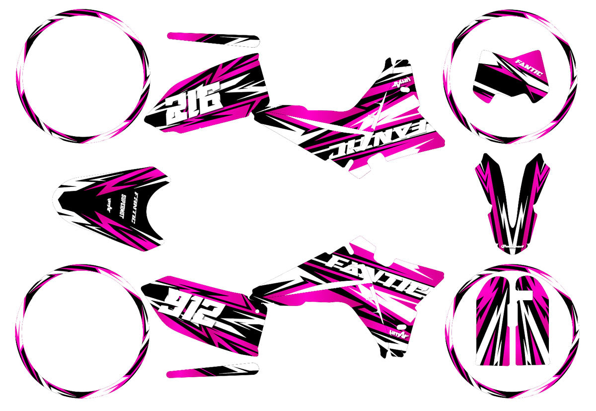 Kit déco Fantic 50cc 2023-2025 Skyprem | autocollants moto | personnalisation 50cc | armysctv