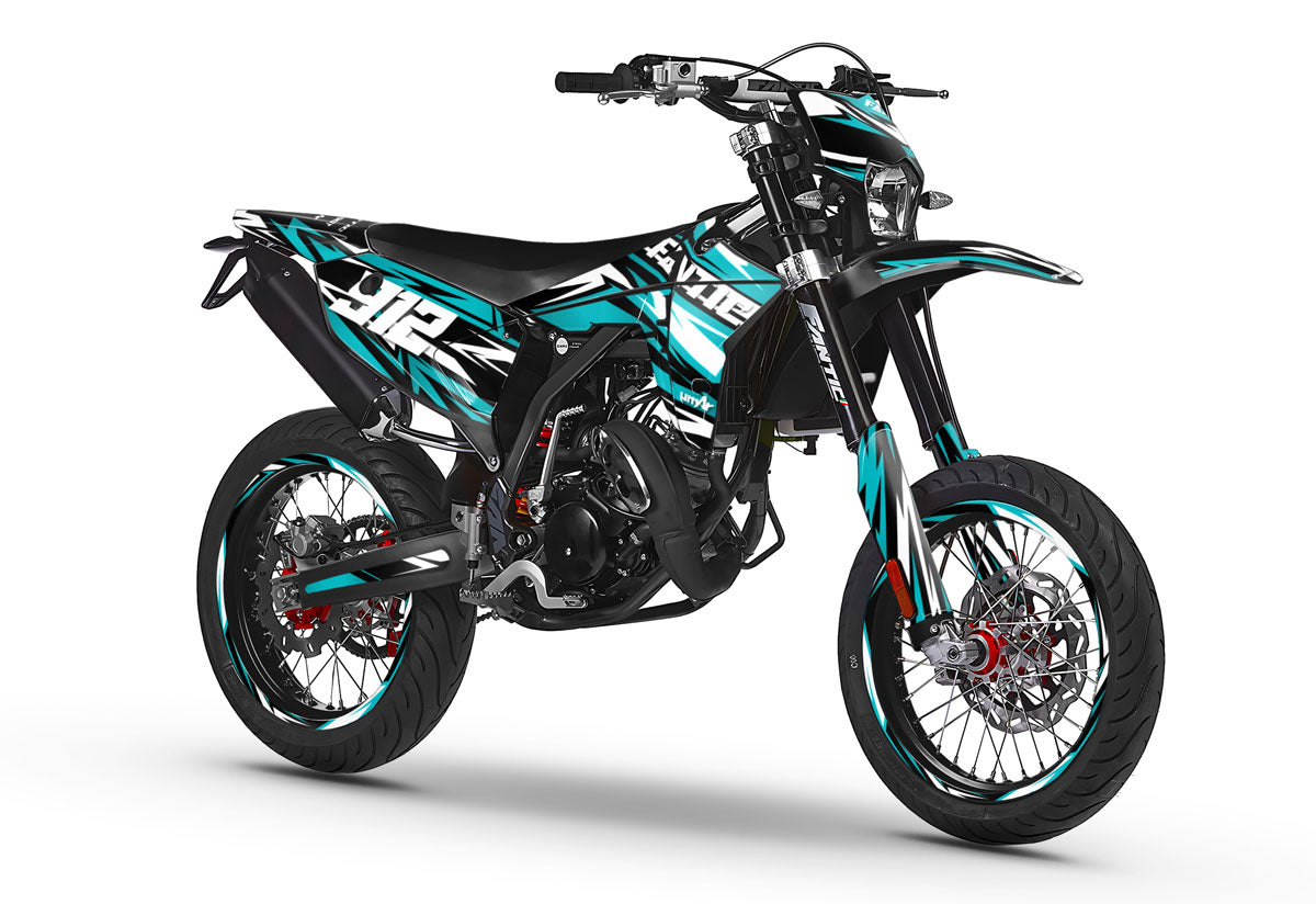Kit déco Fantic 50cc 2023-2025 Skyprem | autocollants moto | personnalisation 50cc | armysctv