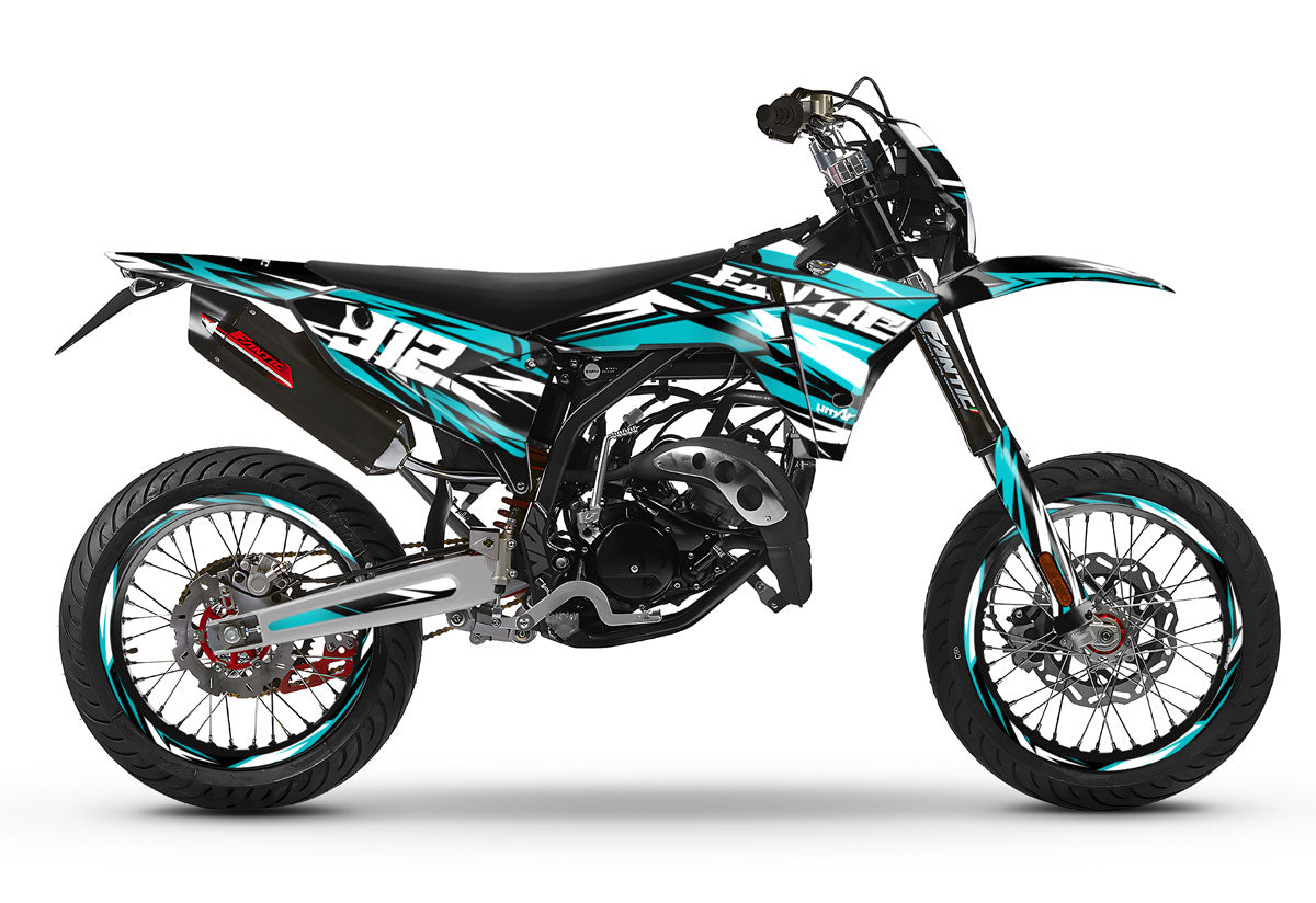 Kit déco Fantic 50cc 2023-2025 Skyprem | autocollants moto | personnalisation 50cc | armysctv