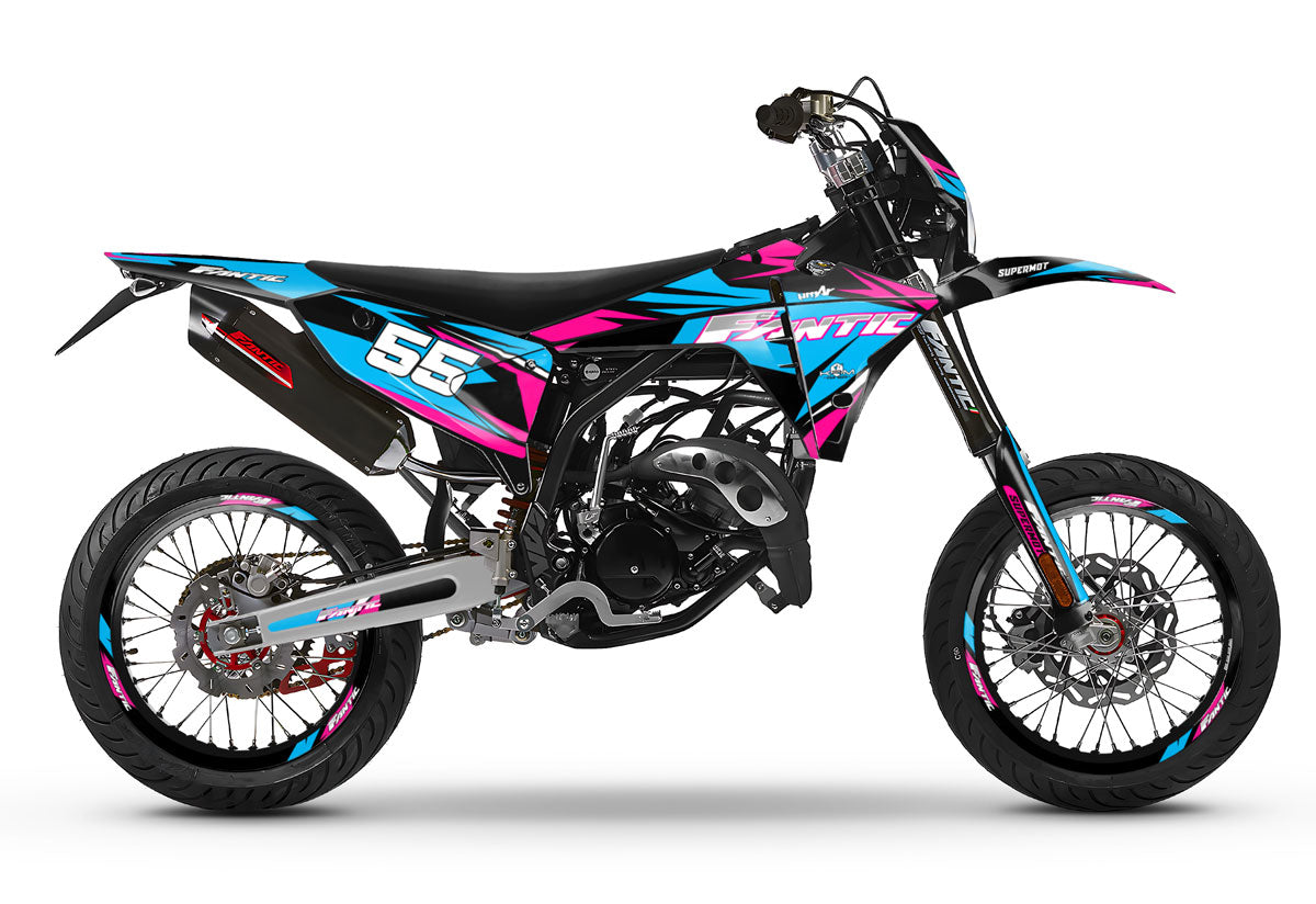 Kit déco Fantic 50cc 2023-2025 Stream | autocollants moto | personnalisation 50cc | armysctv