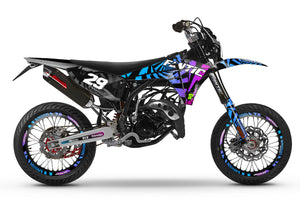 Kit déco Fantic 50cc 2023-2025 Swirl | autocollants moto | personnalisation 50cc | armysctv