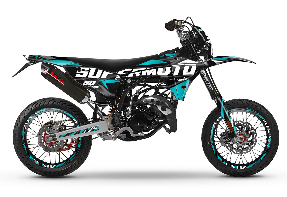 Dekor kit Fantic 50cc 2023-2025 Vision | Motorradaufkleber | Personalisierung 50cc | armysctv