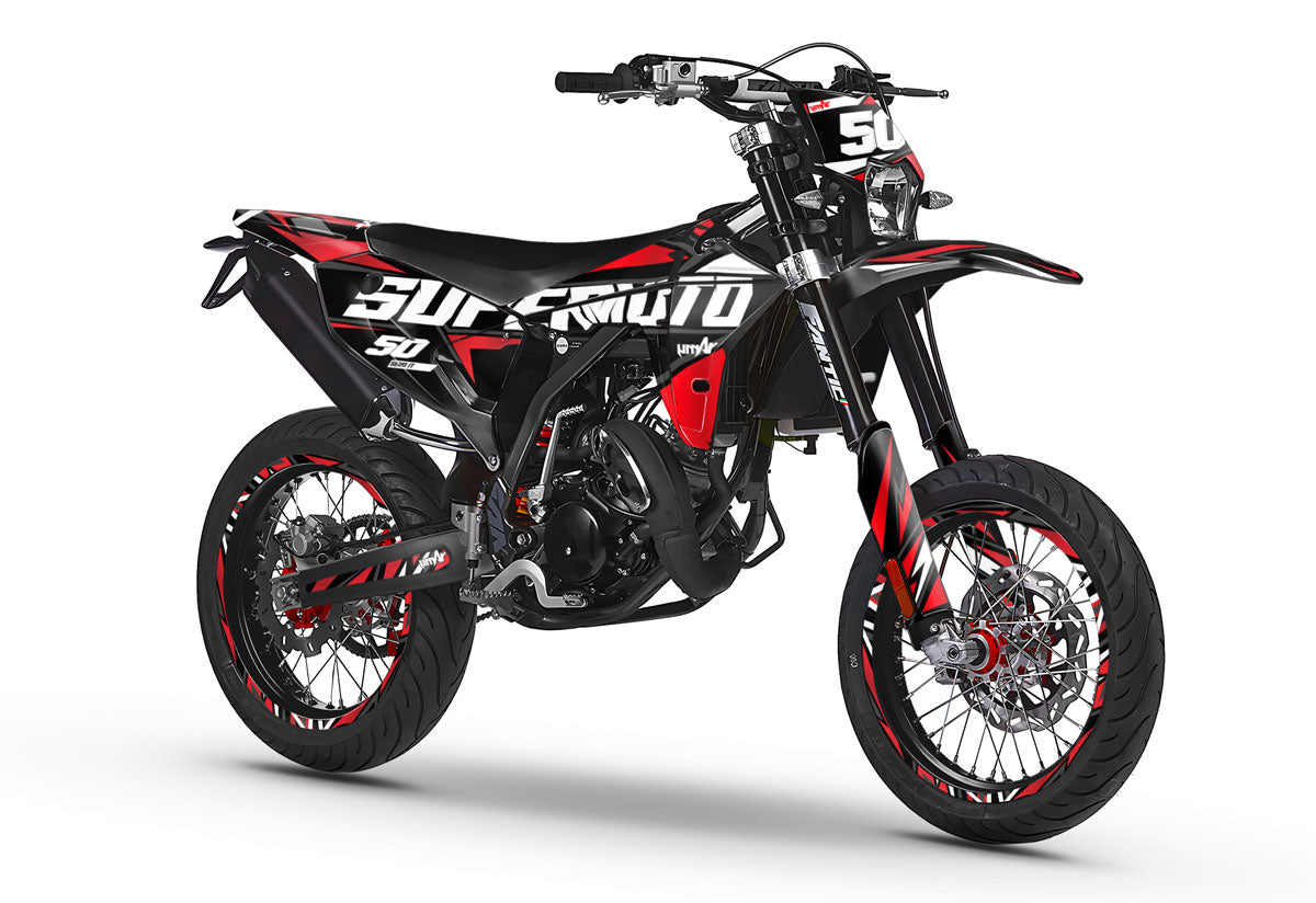 Dekor kit Fantic 50cc 2023-2025 Vision | Motorradaufkleber | Personalisierung 50cc | armysctv