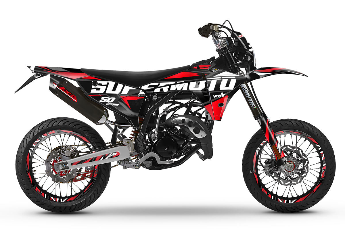 Dekor kit Fantic 50cc 2023-2025 Vision | Motorradaufkleber | Personalisierung 50cc | armysctv