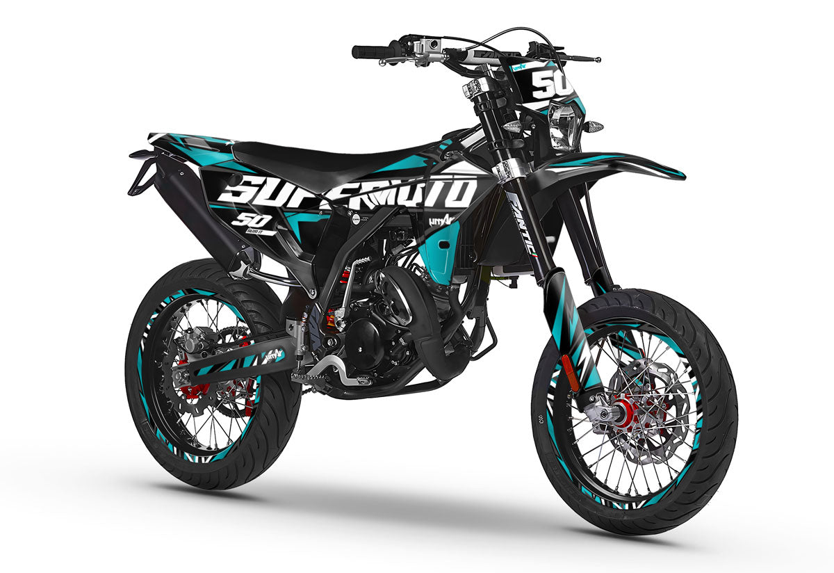 Dekor kit Fantic 50cc 2023-2025 Vision | Motorradaufkleber | Personalisierung 50cc | armysctv