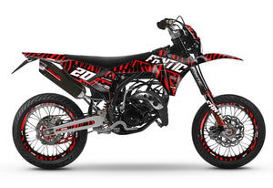 Kit déco Fantic 50cc 2023-2025 Zebra style | autocollants moto | personnalisation 50cc | armysctv