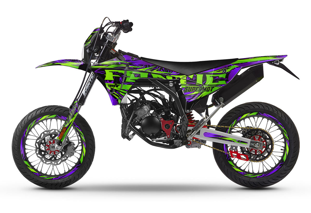 Kit déco Fantic 50cc 2023-2025 Zontix | autocollants moto | personnalisation 50cc | armysctv