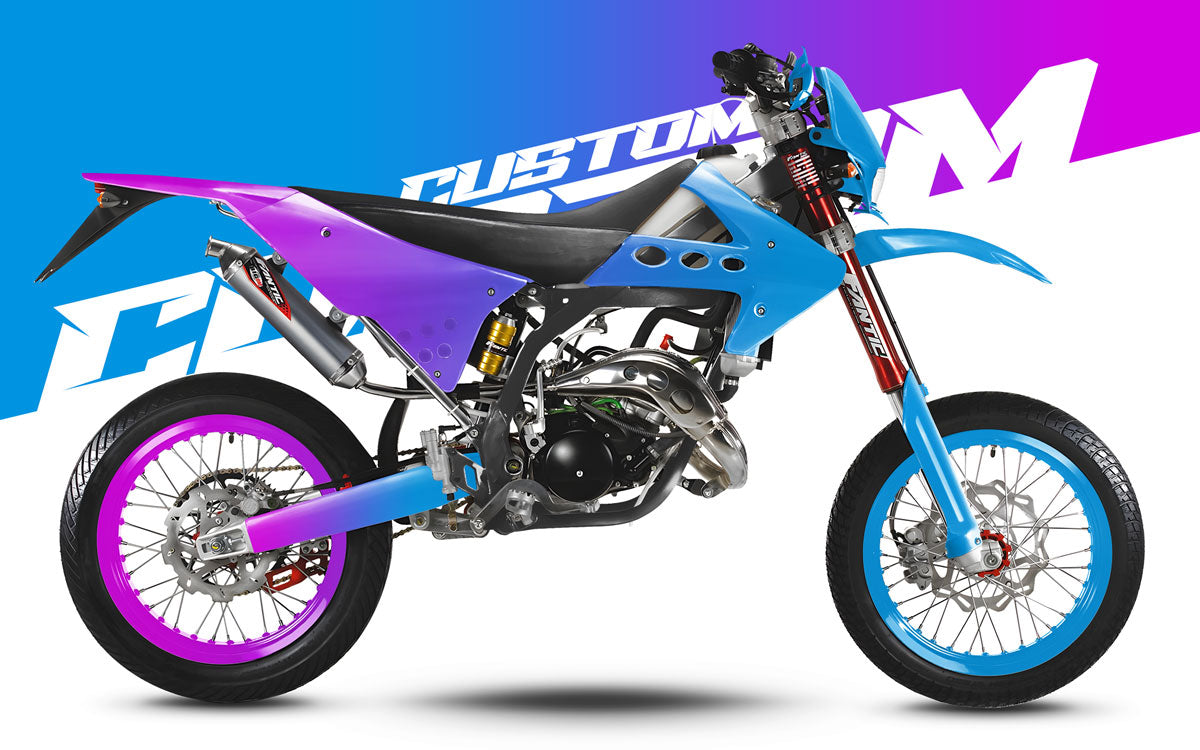 Kit déco 100% Fantic Caballero 50cc 2013-2016 | autocollants moto | personnalisation 50cc | armysctv