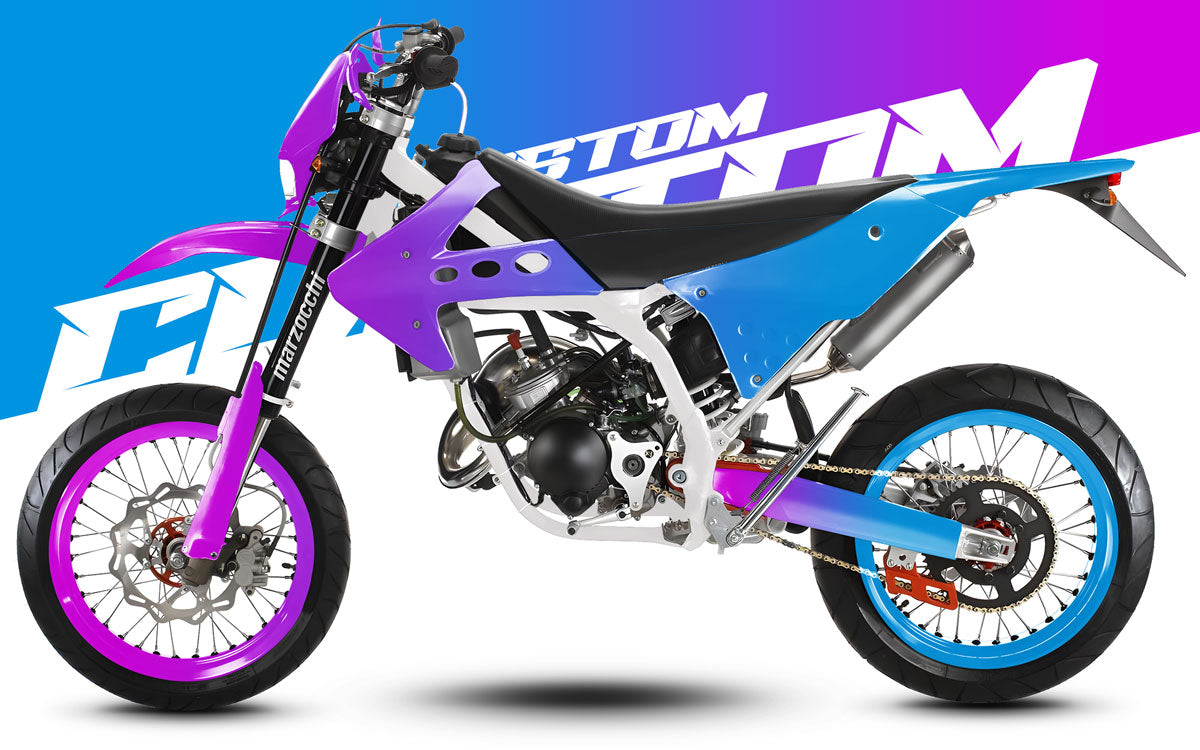 Kit déco 100% Fantic Caballero 50cc 2013-2016 | autocollants moto | personnalisation 50cc | armysctv