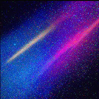 finition paillettes cosmiques holographique