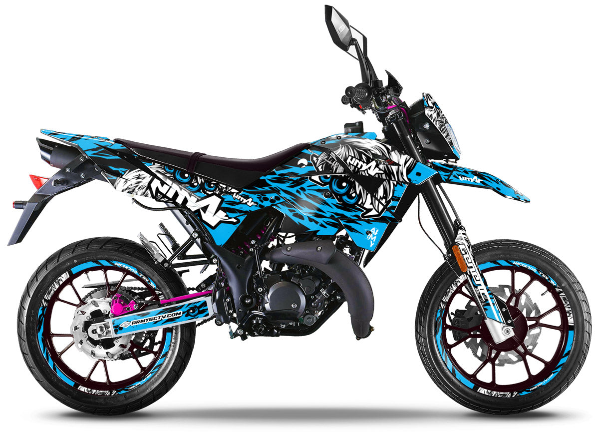 Kit déco Generic Trigger SM 50cc 2006-2018 Eyes | autocollants moto | personnalisation 50cc | armysctv