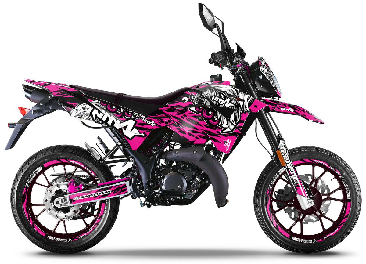 Kit déco Generic Trigger SM 50cc 2006-2018 Eyes | autocollants moto | personnalisation 50cc | armysctv