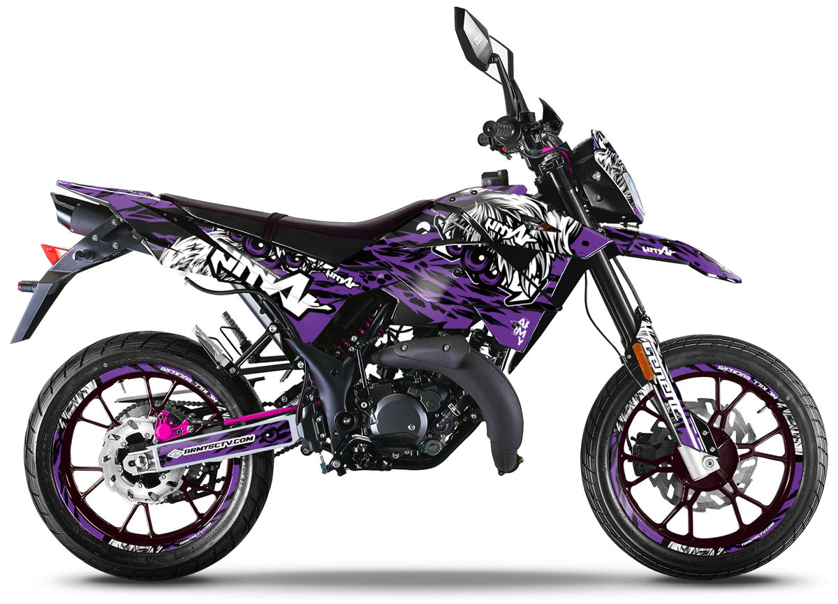 Kit déco Generic Trigger SM 50cc 2006-2018 Eyes | autocollants moto | personnalisation 50cc | armysctv