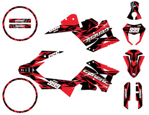 Deko-sett Generic Trigger SM 50cc 2006-2018 Åttende | motorsykkel klistremerker | tilpasning 50cc | armysctv