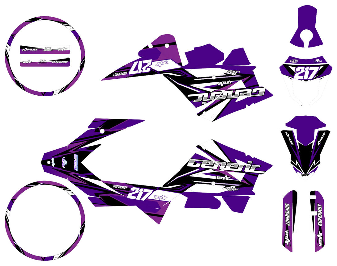 Kit déco 50cc Generic Trigger SM 2006-2018 Lilaks