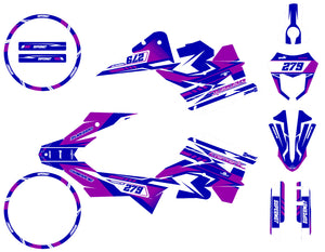 Dekor kit Generic Trigger SM 50cc 2006-2018 Skynine | Motorradaufkleber | Personalisierung 50cc | armysctv