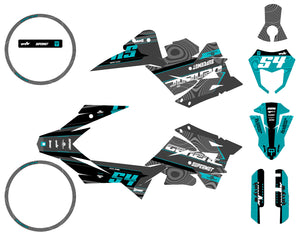 Deko-sett Generic Trigger SM 50cc 2006-2018 Utstyr | motorsykkelklistremerker | tilpasning 50cc | armysctv