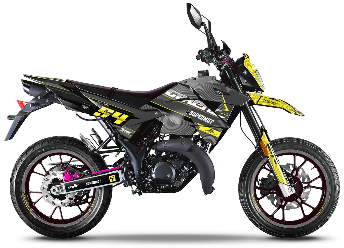 Kit déco Generic Trigger SM 50cc 2006-2018 Stuff | autocollants moto | personnalisation 50cc | armysctv