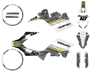 Kit pegatinas Generic Trigger SM 50cc 2006-2018 Guerra | pegatinas para moto | personalización 50cc | armysctv